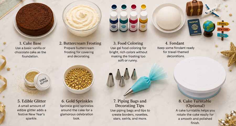 Ingredients and Decorating Supplies