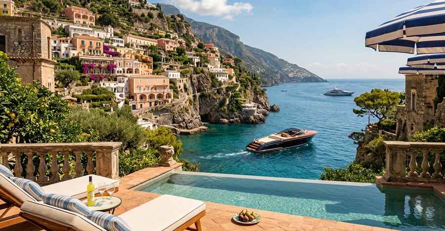4. Amalfi Coast, Italy – Coastal Elegance & Italian Cuisine