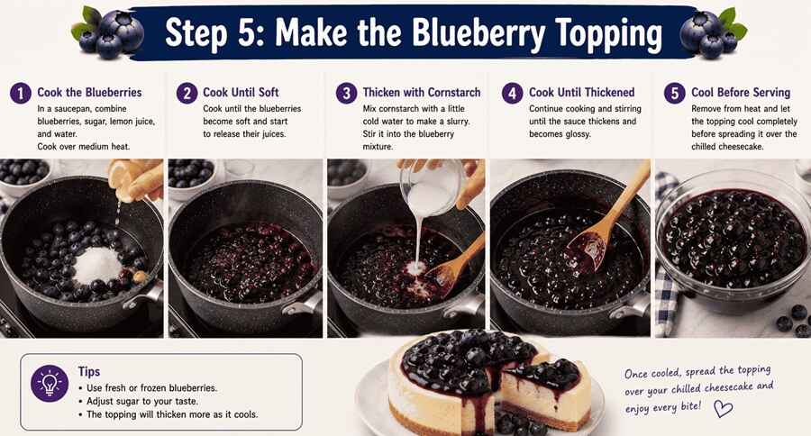 Step 5: Make the Blueberry Topping
