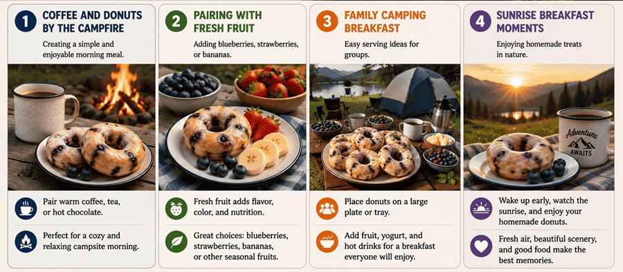 Camping Breakfast Ideas (Blueberry Donuts) j