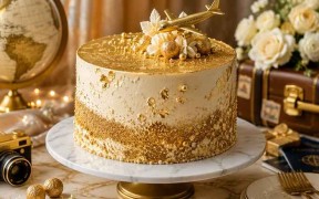 Gold Glitter Cake j
