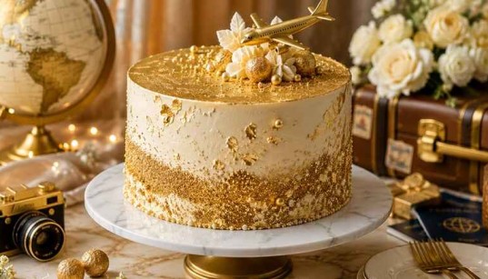 Gold Glitter Cake j