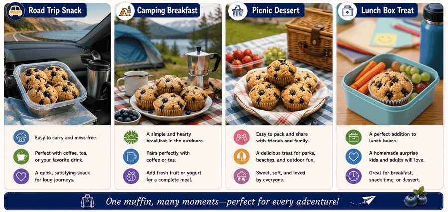 Serving Ideas for Travelers (Blueberry Muffins) j