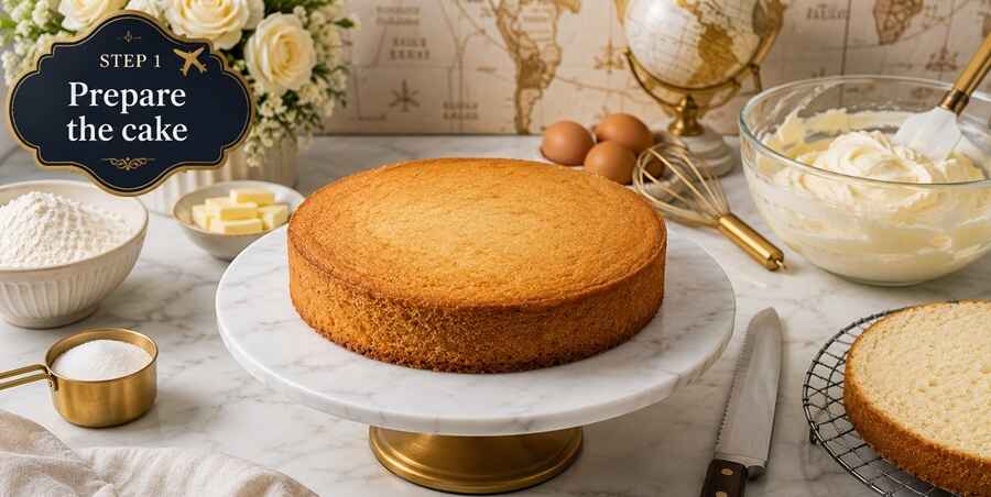 Step 1 Prepare the Cake