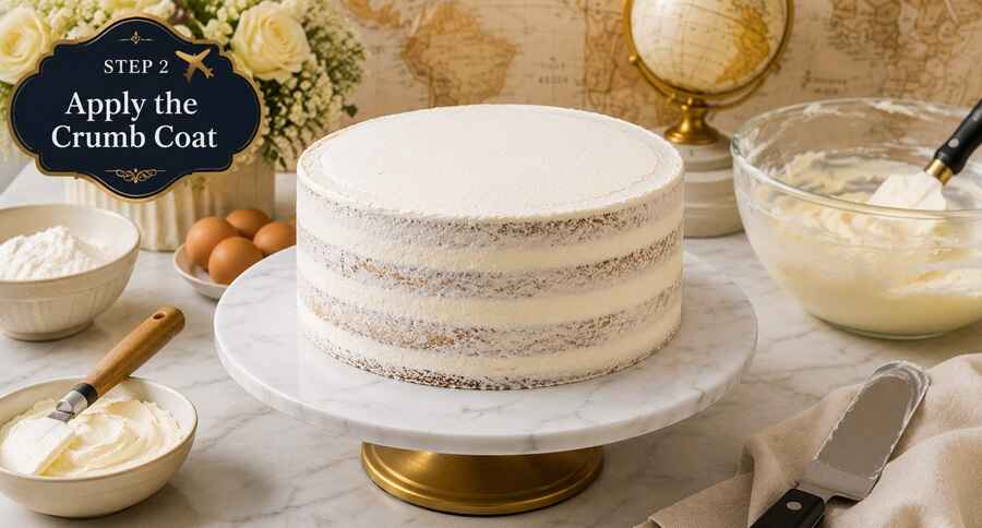 Step 2: Apply the Crumb Coat
