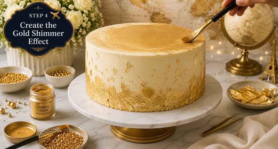 Step 4: Create the Gold Shimmer Effect