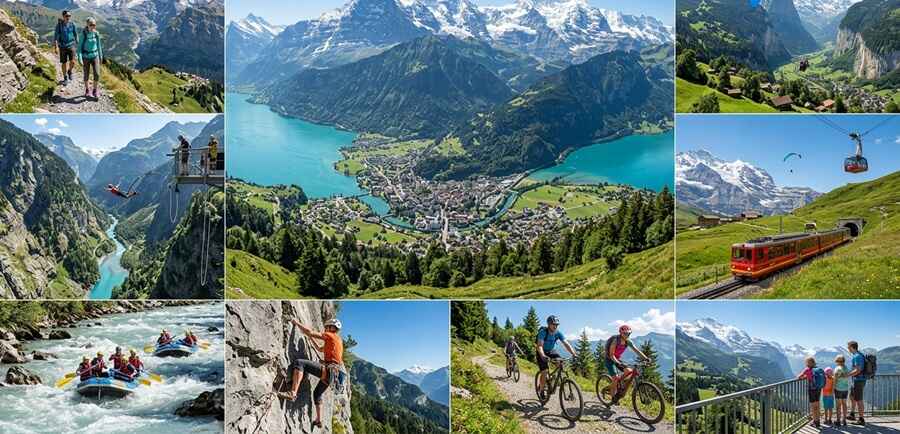 2. Interlaken, Switzerland (Mountain Adventures and Beautiful Views)