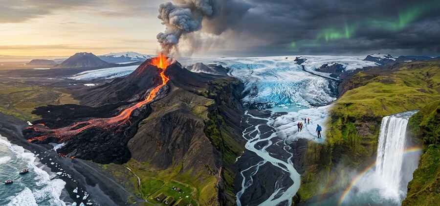 5. Iceland (Land of Fire and Ice)